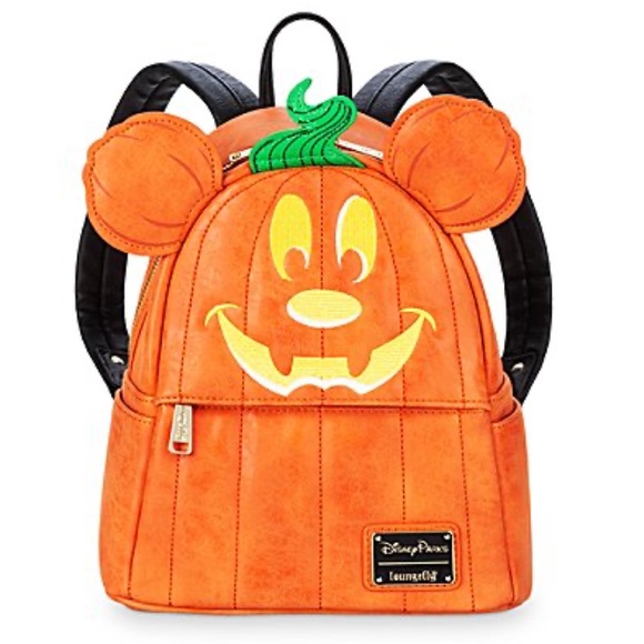 Loungefly Handbags - Pumpkin Mickey Loungefly Backpack 🎃